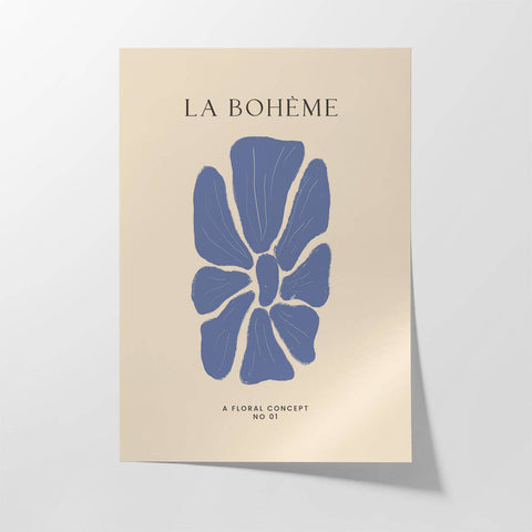 Blue Floral Concept ii - Studio Magnetic