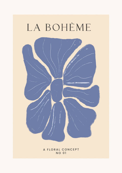 Blue Floral Concept ii - Studio Magnetic