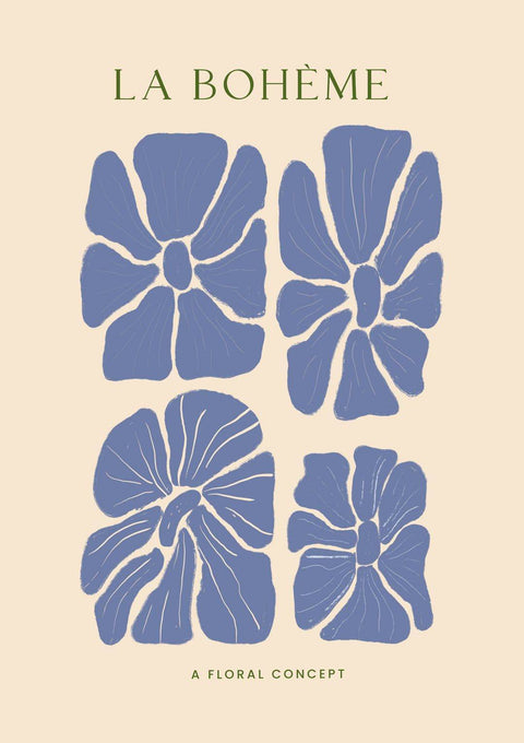 Blue Floral Concept iv - Studio Magnetic