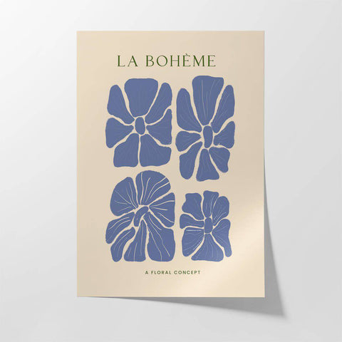 Blue Floral Concept iv - Studio Magnetic