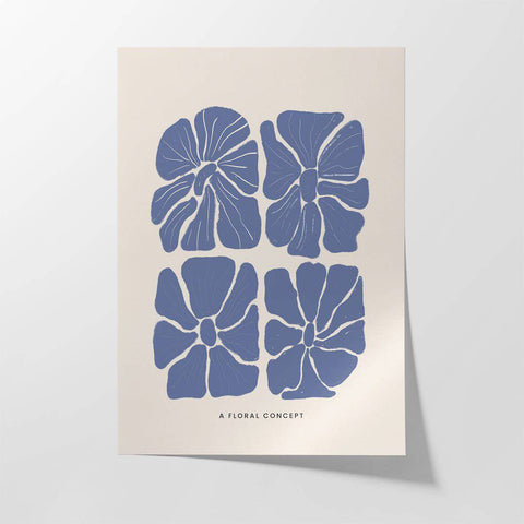 Blue Floral Concept v - Studio Magnetic