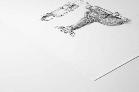 Giraffe and Girl - Studio Magnetic