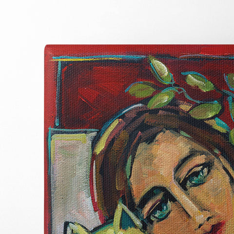 Girl with Cat - Studio Magnetic