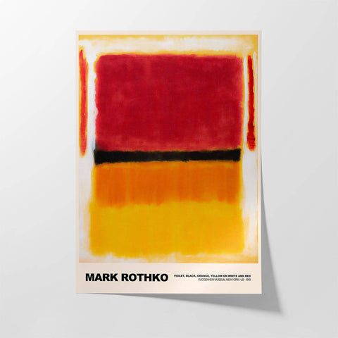 Mark Rothko - "Violet, Black, Orange, Yellow On White And Red" - Studio Magnetic