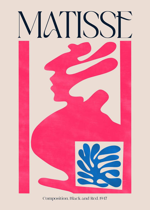 Matisse - " Composition, Black and Red 1947 " - Studio Magnetic