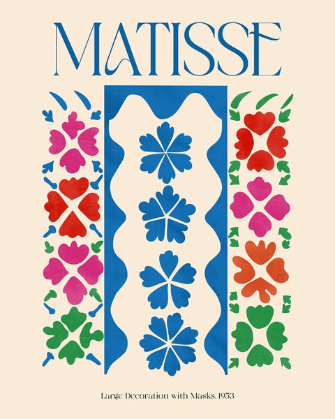 Matisse - " Large Decoration with Masks 1953 " - Studio Magnetic