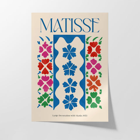 Matisse - " Large Decoration with Masks 1953 " - Studio Magnetic