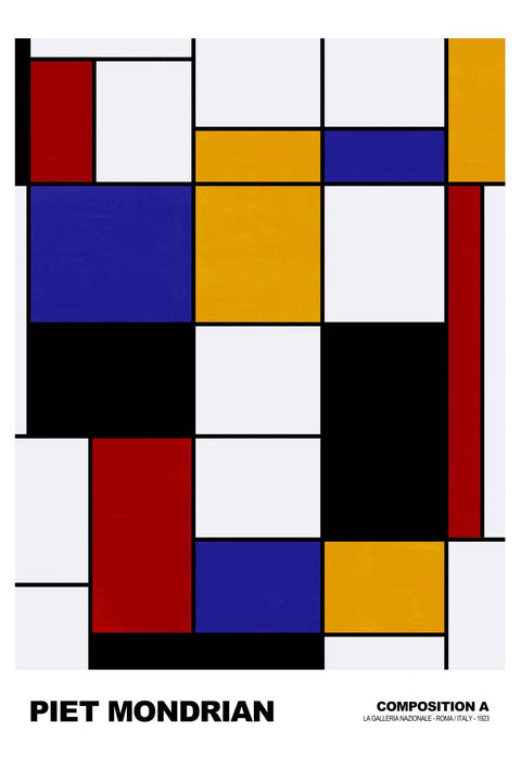 Piet Mondrian - " Composition A" #1 - Studio Magnetic