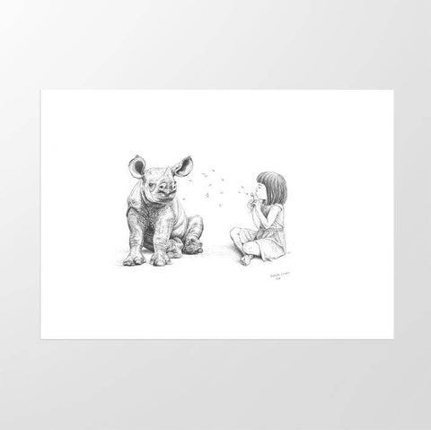 Rhino and Girl - Studio Magnetic