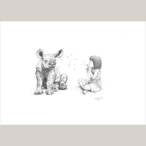 Rhino and Girl - Studio Magnetic