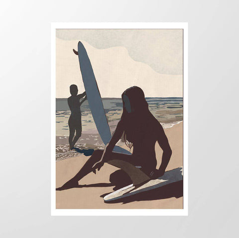 Single Fin Silhouette - Studio Magnetic