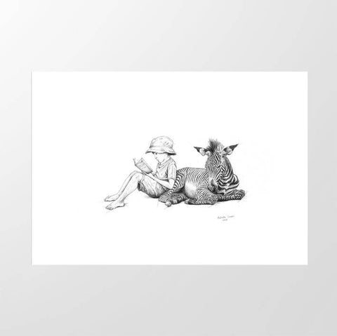 Zebra and Boy - Studio Magnetic