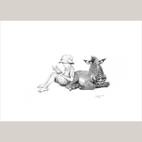 Zebra and Boy - Studio Magnetic